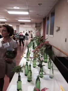 Horticulture specimens that simulate a flower show entry 