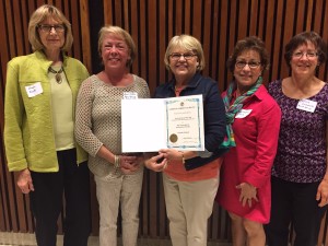 l. to r. RSGC Members Susan Scotti, Anne Collins, Renee Bayes, Ann Marie Fay and Felicia Schwenk 